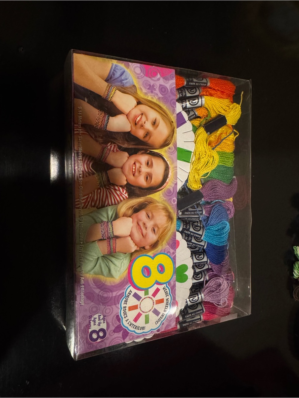 Rainbow Bracelet Craft Kit for Kids - Multicolor Embroidery Floss
